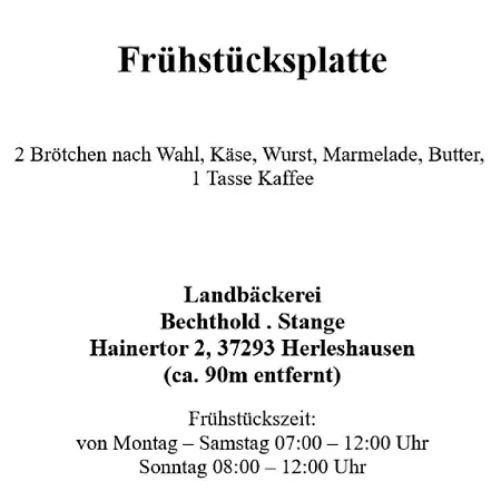 Gastezimmer Seedo Herleshausen